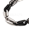201 Stainless Steel Arch Link Chain Bracelets BJEW-B078-68EBP-2