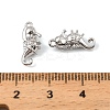 Brass Micro Pave Cubic Zirconia Charms KK-C155-23P-3