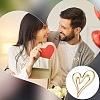 6Pcs Heart Zinc Alloy Lapel Pins for Backpack Clothes JEWB-UN0002-74G-5