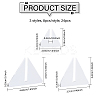 24Pcs 3 Styles Triangle Acrylic Stand Base ODIS-CA0001-29-2