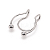 Wire Wrap Nose Ring for Teen Girl Women AJEW-TAC0029-08P-2