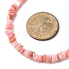 Dyed Natural Freshwater Shell Nuggets Beaded Necklaces NJEW-JN05488-04-3