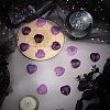 20Pcs Heart Dyed Natural Striped Agate Heart Palm Stone G-FH0001-20-2