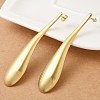 Ion Plating(IP) 304 Stainless Steel Teardrop Stud Earrings for Women EJEW-M089-07G-2