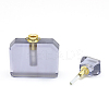 Synthetic Quartz Openable Perfume Bottle Pendants G-E556-08B-3