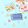 40Pcs 4 Colors Zinc Alloy Enamel Pendants ENAM-SC0009-96-7