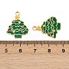 304 Stainless Steel Enamel Christmas Theme Pendants STAS-G359-01G-02-3