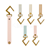 SUPERFINDINGS 5Pcs 5 Colors Light Color Series PU Leather S Hooks FIND-FH0007-20B-1