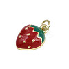 Brass Enamel Pendants KK-D409-44G-B-2