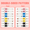 PU Leather & Cotton Name Marker Keychain AJEW-WH0514-030-3