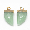 Natural White Jade Pointed Pendants G-Q966-06-2