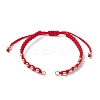 Polyester Braided Bead Bracelet Making AJEW-JB01250-01-1