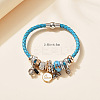 Faux Leather European Bracelets FS-WG51552-01-5