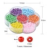 1050Pcs 7 Color 6/0 Opaque Colours Glass Seed Beads SEED-CJ0001-19-2