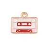 Valentine's Day Alloy Enamel Pendants ENAM-I084-01KCG-16-1