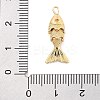 Fish Rack Plating Brass Micro Pave Cubic Zirconia Pendants KK-Z071-72A-01G-3