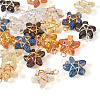 20Pcs 10 Colors Glass Pendant PALLOY-TAC0109-1