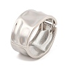 Non-Tarnish Vintage Hammered Alloy Wide Hinged Bangles for Women BJEW-L629-08P-1