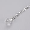 Natural Crystal Sphere Dowsing Pendulums BJEW-E292-A10-3
