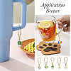5Pcs 5 Styles Alloy Enamel Wine Glass Charms HJEW-TA0001-15-6
