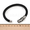 Braided Microfiber Leather Bracelets for Men Women BJEW-H631-01AS-01-5