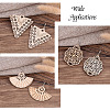 DIY 30 Pairs Natural Wooden Earring Making Kits DIY-TA0003-36P-7