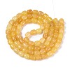 Baking Paint Crackle Glass Beads Strands DGLA-N019-01B-07-3