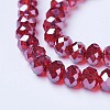 Electroplate Glass Beads Strands EGLA-A034-T4mm-A06-3