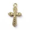 Brass Micro Pave Cubic Zirconia Pendants ZIRC-G157-02G-2