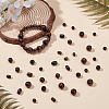 600Pcs 6 Styles Dyed Natural Wood Beads WOOD-WR0001-19-4