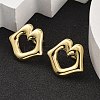 Ion Plating(IP) 304 Stainless Steel Stud Earrings EJEW-K268-11G-2