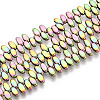 Electroplated Synthetic Non-magnetic Hematite Beads Strands G-T139-65H-1