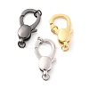 Rack Plating Brass Lobster Claw Clasps KK-B054-06-1