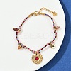 304 Stainless Steel Charms Bracelets BJEW-C114-10G-3