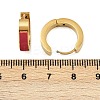 304 Stainless Steel Enamel Hoop Earrings EJEW-K268-19G-01-5