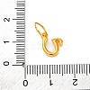 925 Sterling Silver Letter Charms with Jump Rings STER-R008-01G-U-3