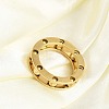 Ion Plating(IP) 304 Stainless Steel Finger Ring for Women RJEW-A052-03A-G01-2