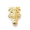 Rack Plating Brass Flower Animal Connector Charms KK-L225-027G-1