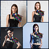 Gothic Style Natural Feather Cape AJEW-WH20067-017C-4