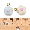 304 Stainless Steel Enamel Pendants STAS-P417-02G-3