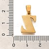 Ion Plating(IP) 304 Stainless Steel Rhinestone Pendants STAS-U035-01G-Z-3