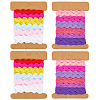 4 Cards 2 Styles  Polyester Wavy Fringe Trim Ribbon DIY-GF0009-48F-1