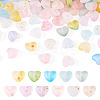 110Pcs 11 Colors Frosted Transparent Acrylic Beads OACR-TA0003-52-2