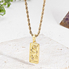 1Pc Brass with Cubic Zirconia Pendants Necklaces NJEW-LP0001-46B-G-3