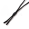 Gemstone Bullet Pendant Necklace with Nylon Cord for Women G-A210-06-5