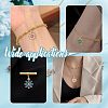 10Pcs 5 Colors Rack Plating Brass Micro Pave Cubic Zirconia Charms ZIRC-HY0001-03-5
