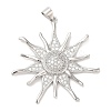Brass Micro Pave Cubic Zirconia Pendants KK-Q775-06P-1