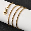 1.5MM 304 Stainless Steel Snake Chain Necklaces for Women Men STAS-V011-04C-G-5