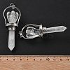 Natural Quartz Crystal Pointed Big Pendants KK-H491-01P-09-3