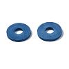 Flat Round Handmade Polymer Clay Beads CLAY-R067-10mm-44-7